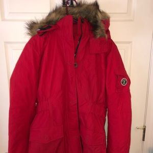 Red Abercrombie Coat